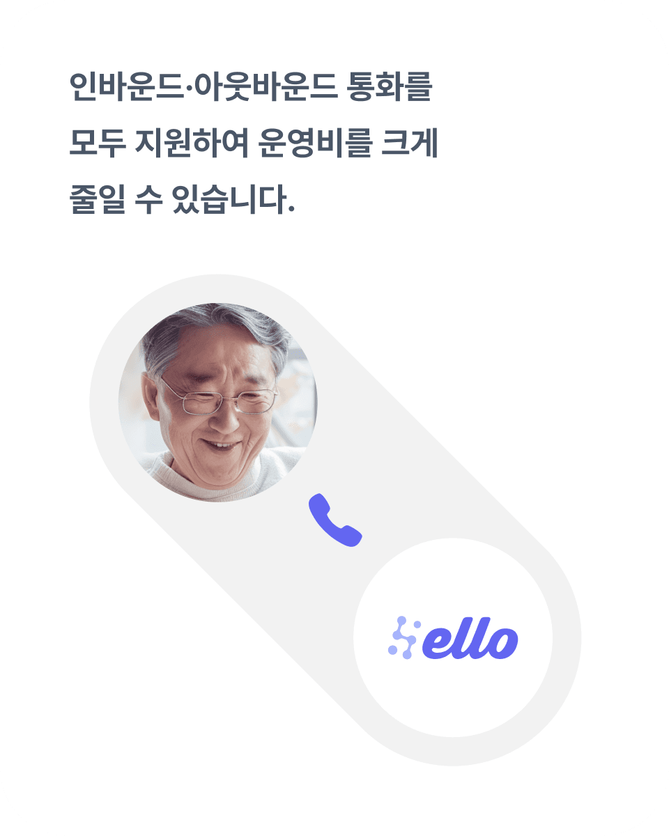 인바운드와 아웃바운드 통화를 지원하는 엘로 소개